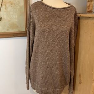 Lauren Ralph Lauren gold boxy sweater